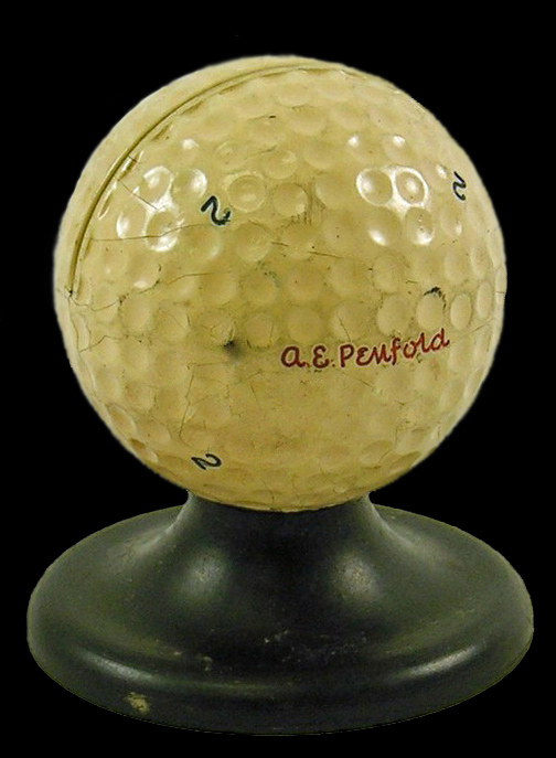 Bespoke Golf Images And Interiors Penfold Golf Ball Desktop Business Card Holder Circa 1950s
